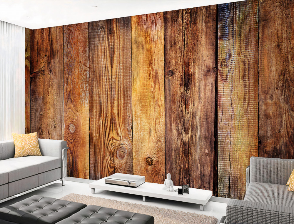 Fototapeta pionowe deski parkietowe