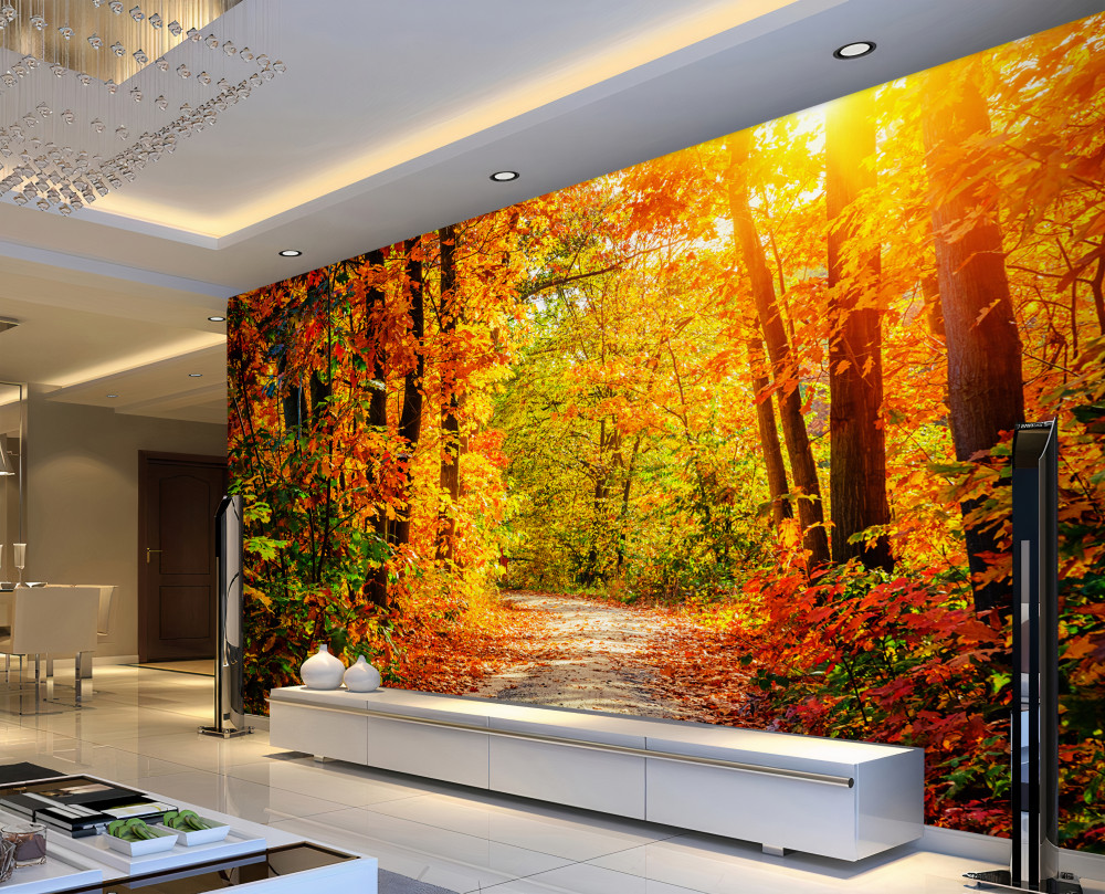 Fototapeta jesienne piękno zachodzącego słońca