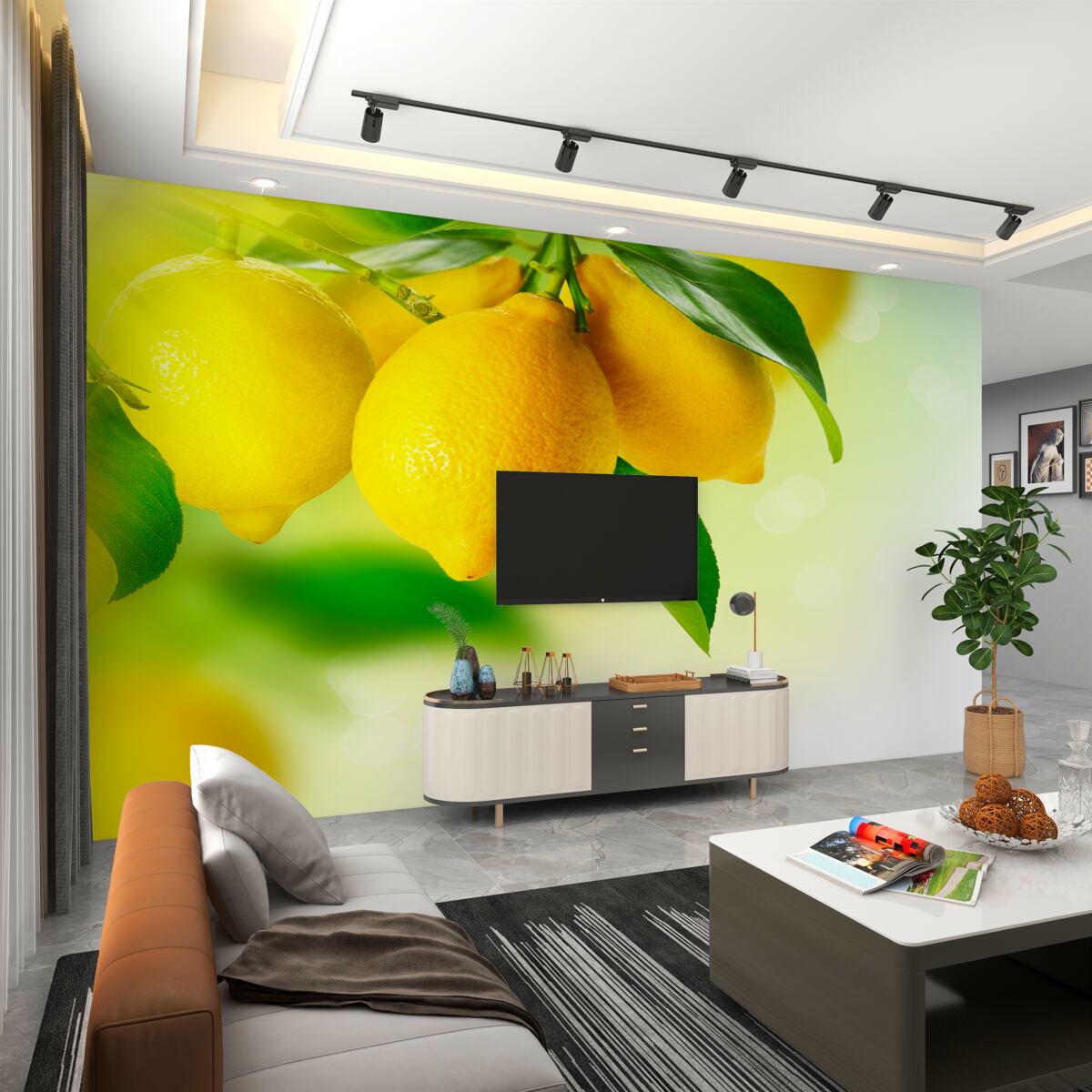 Fototapeta Jasnożółte cytryny