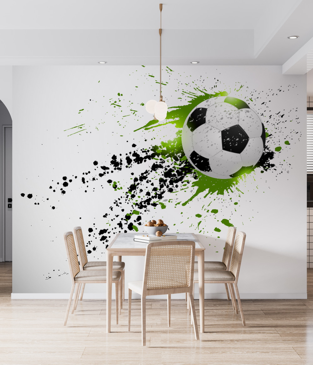 Fototapeta piłka nożna na białym tle