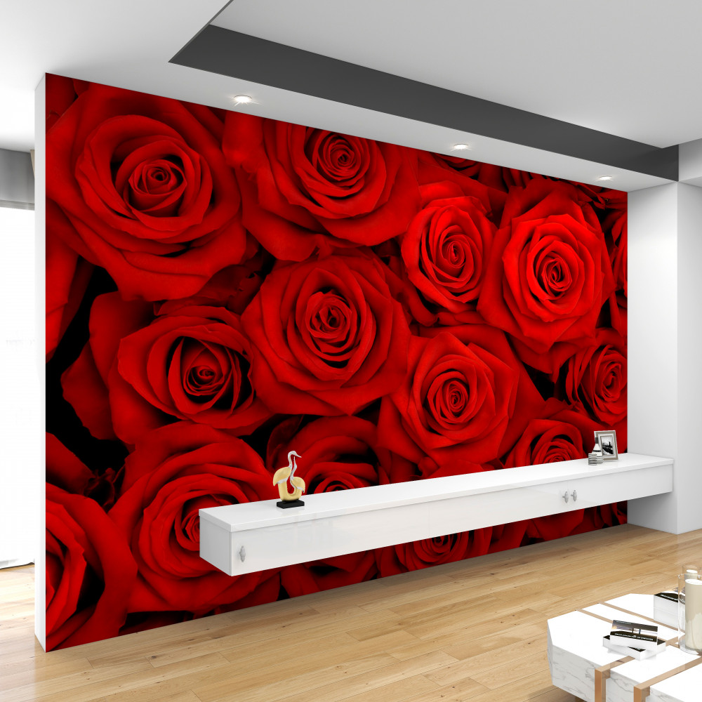 Fototapeta bukiet szkarłatnych róż