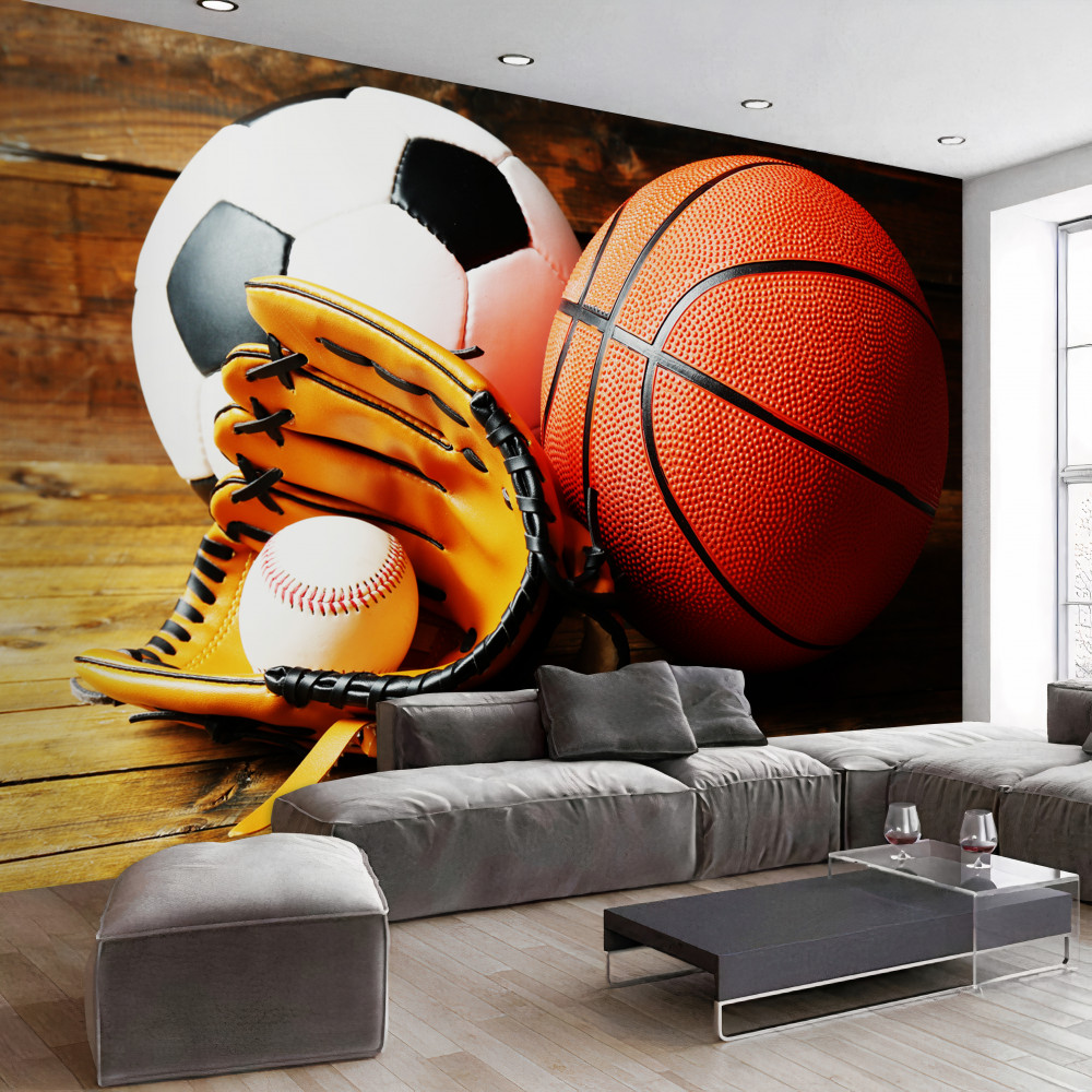 Fototapeta piłki nożnej, koszykówki i piłki cieniowe