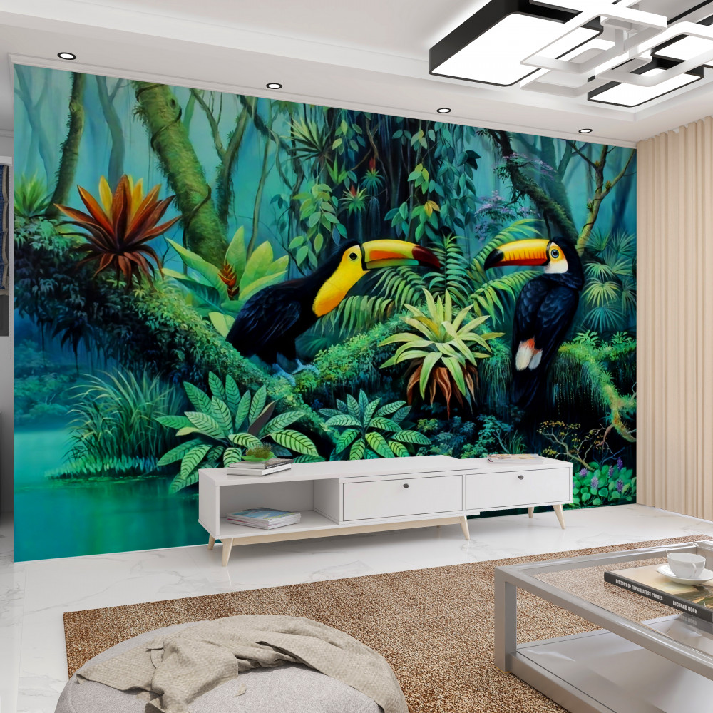 Fototapeta tropikalne ptaki dżungli