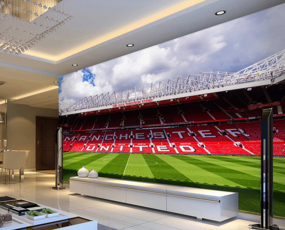 Fototapeta duże stoisko i boisko do piłki nożnej