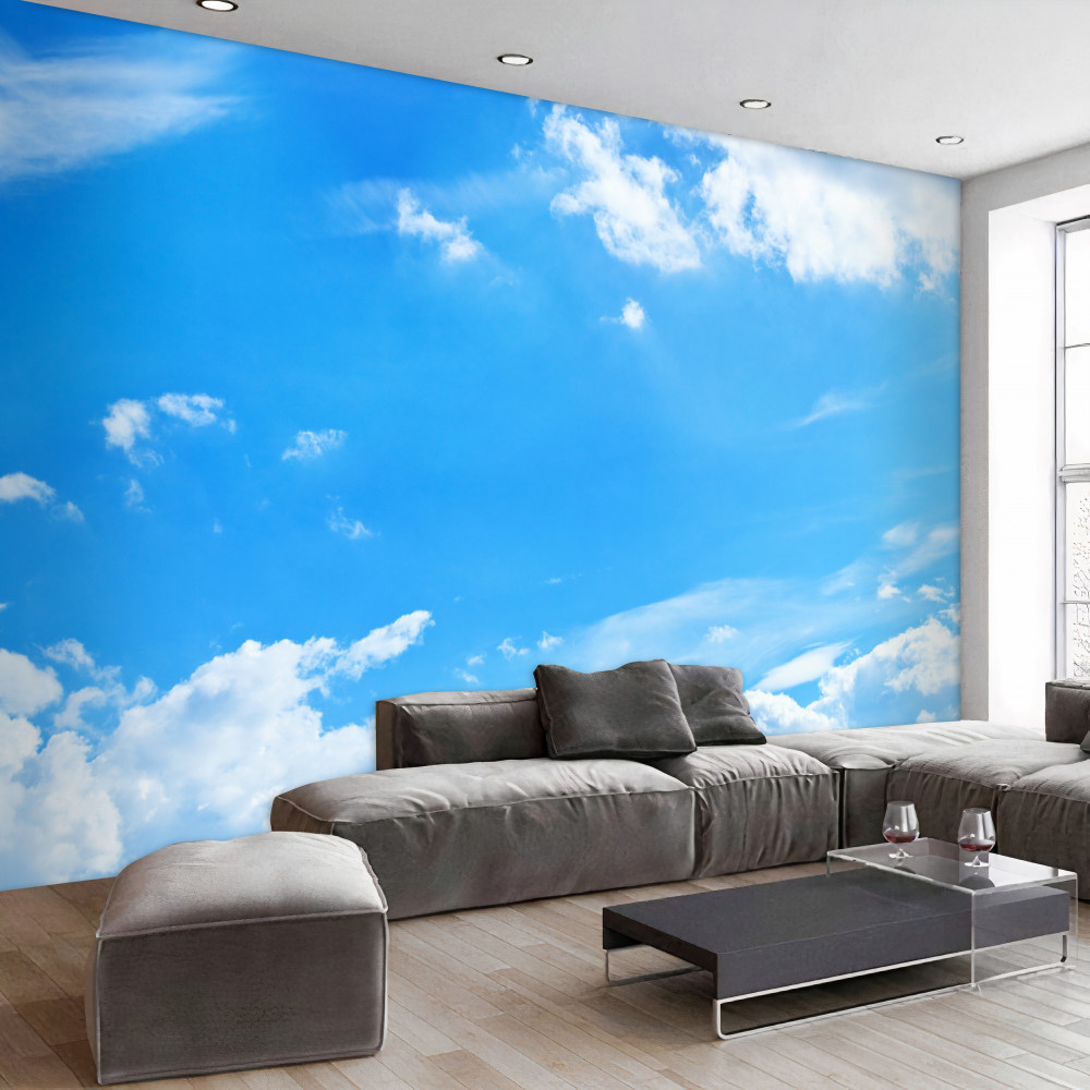 Fototapeta błękitne niebo z białymi chmurami