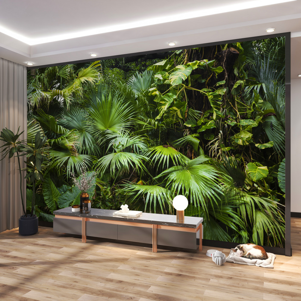 Fototapeta bogactwo roślin zielonych w tropikach