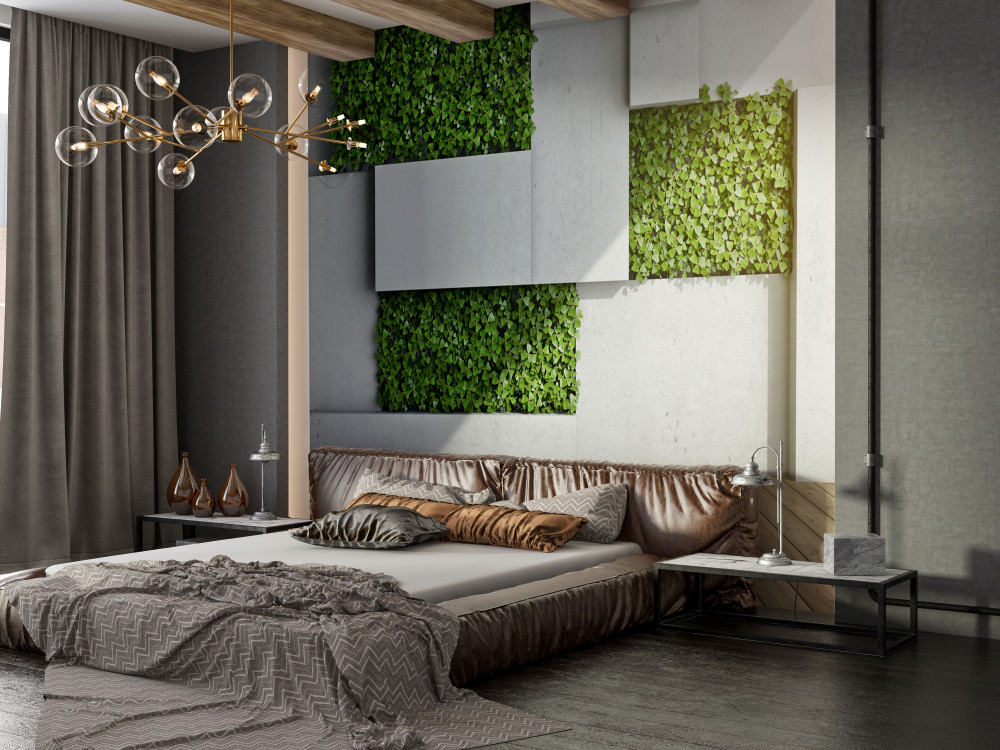 Fototapeta dekoracyjna zielona ściana