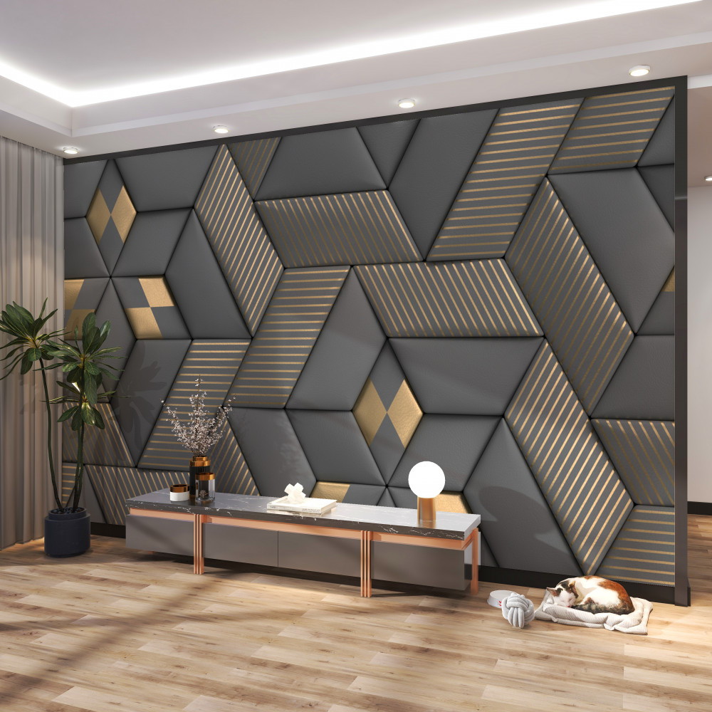 Fototapeta przecięcie różnych tekstur z sekcją