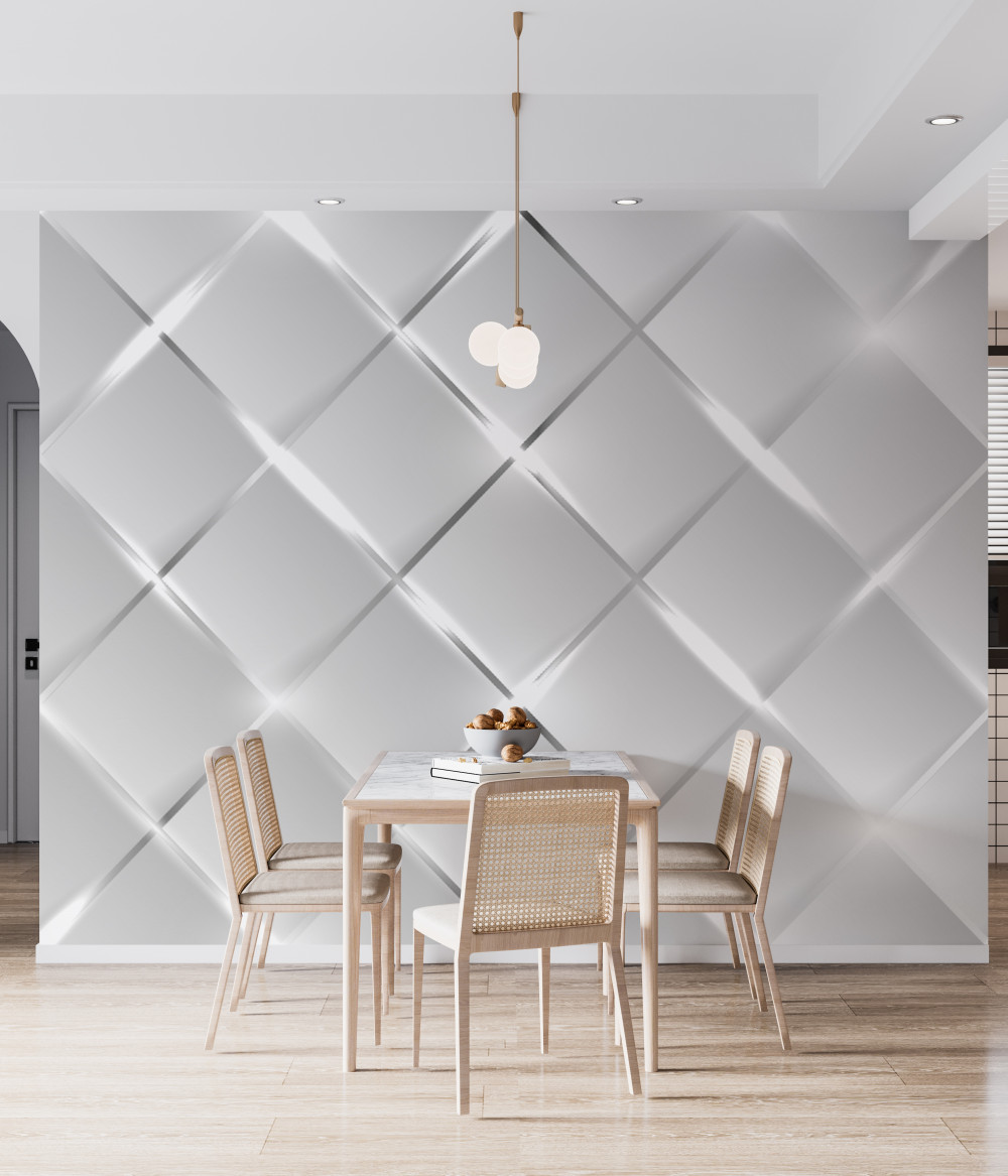 Fototapeta tekstura diamentu ze srebrnymi liniami