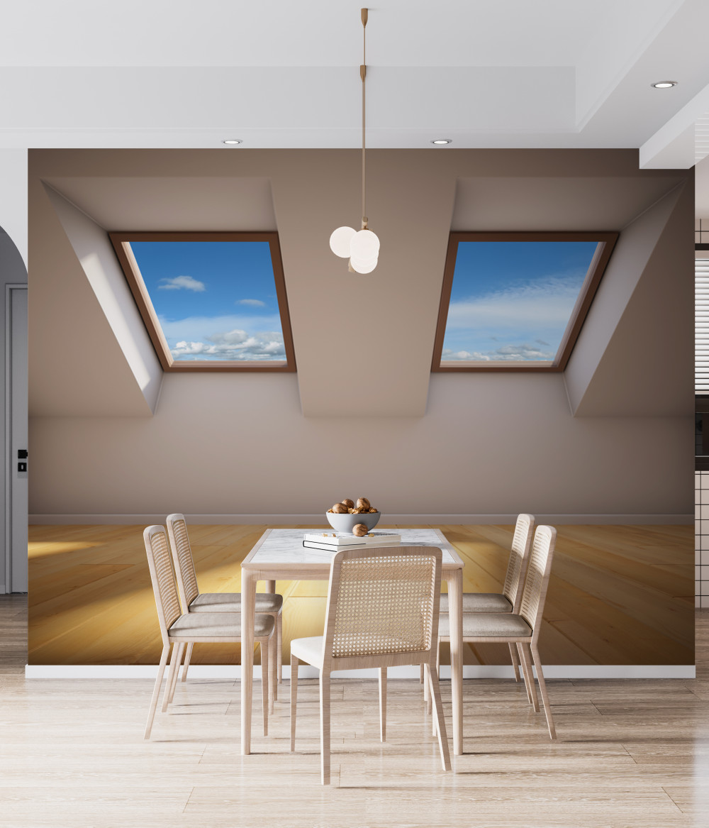 Fototapeta ostatnie piętro z widokiem na niebo