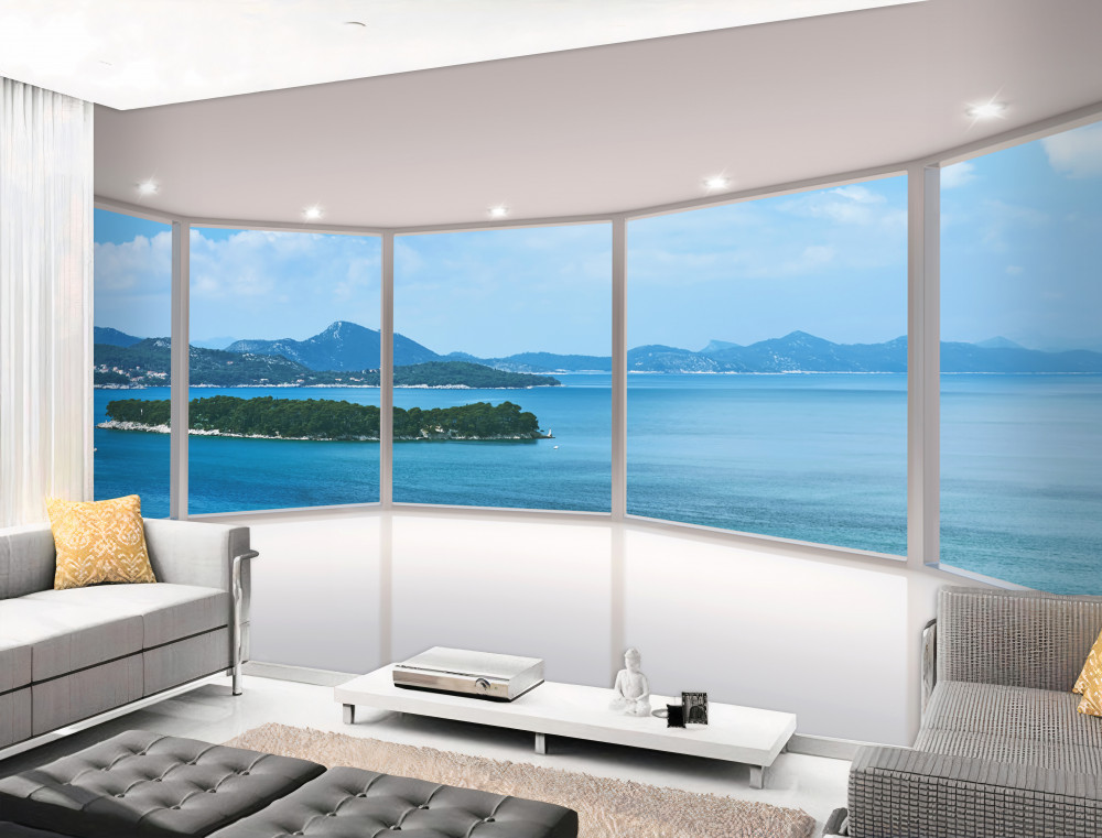 Fototapeta niesamowite widoki na ocean z okien