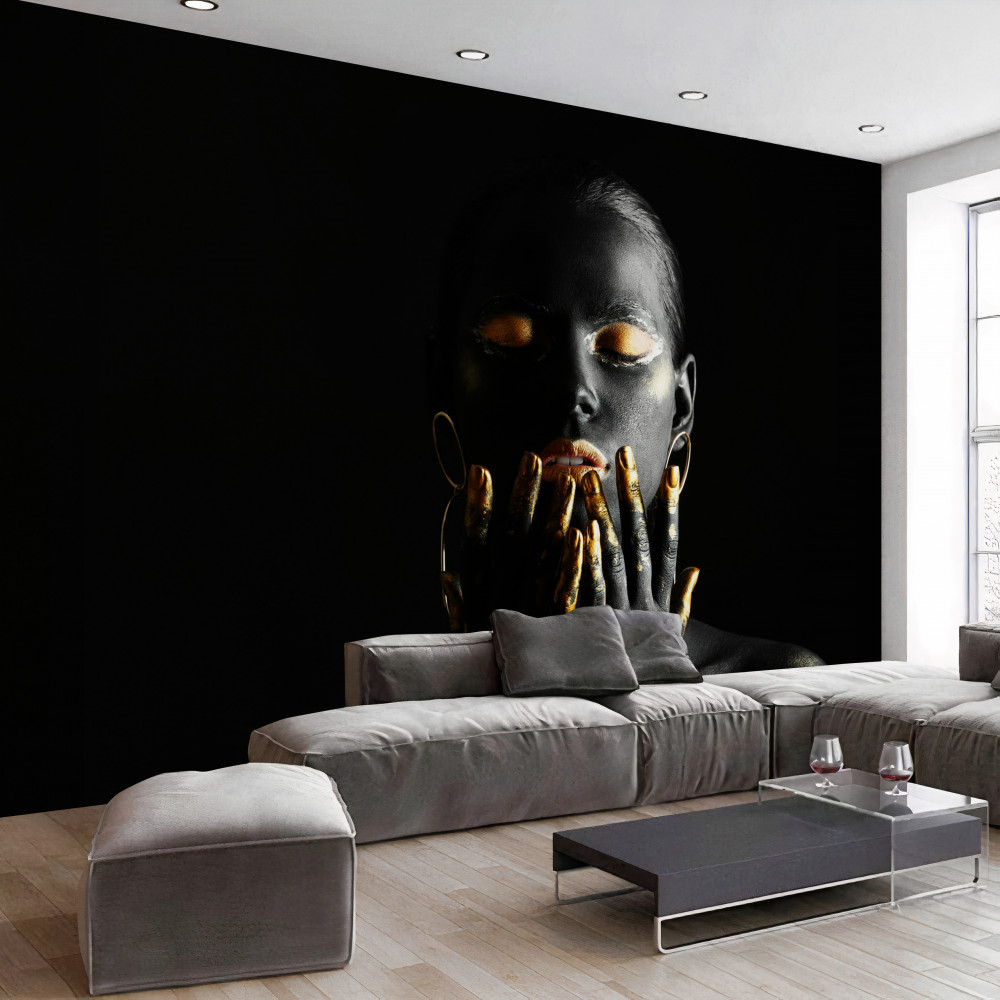 Fototapeta dziewczyna z zamkniętymi ustami