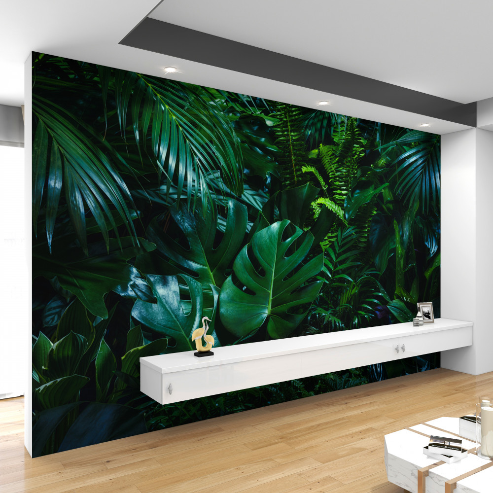 Fototapeta gęsta zielona roślinność tropików