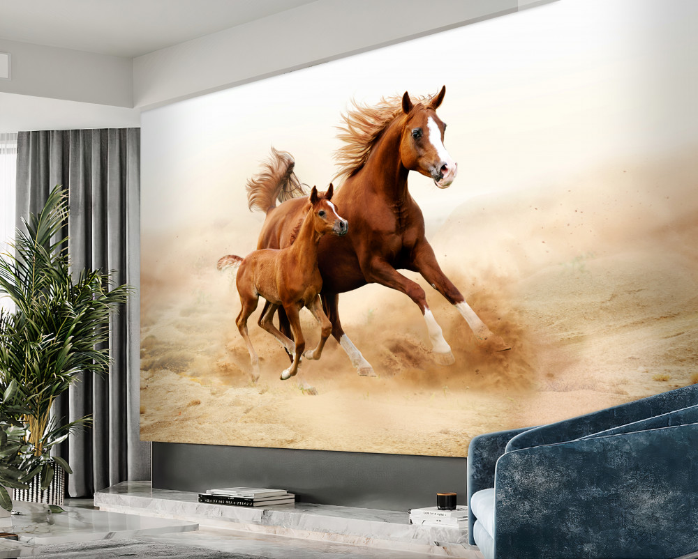 Fototapeta brązowe wyścigi konne