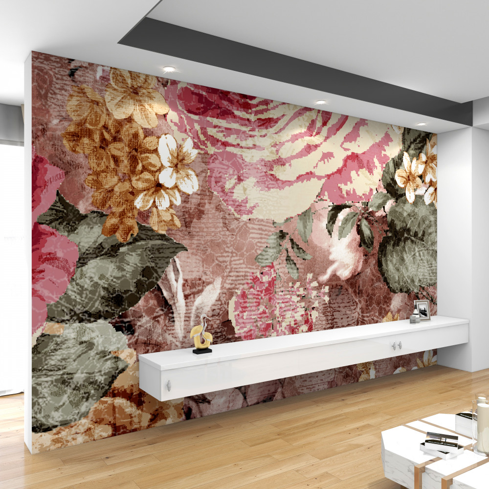 Fototapeta wiele abstrakcji kwiatów i roślin