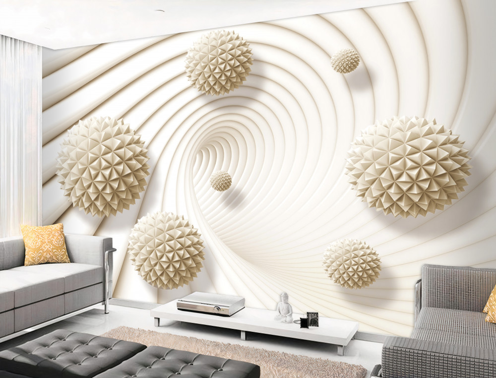 Fototapeta lekkie kule skierowane w wir