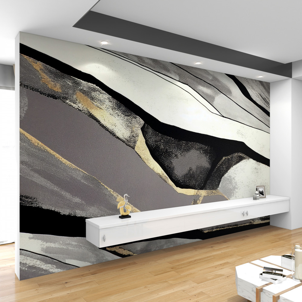 Fototapeta nieokiełznane czarne szczyty górskie