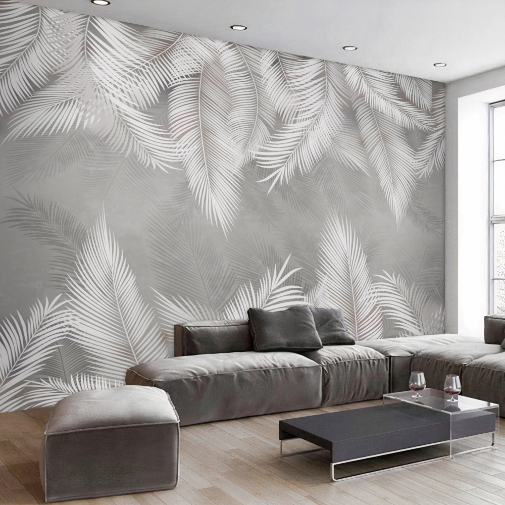 Fototapeta białe pióra w odbiciu wody