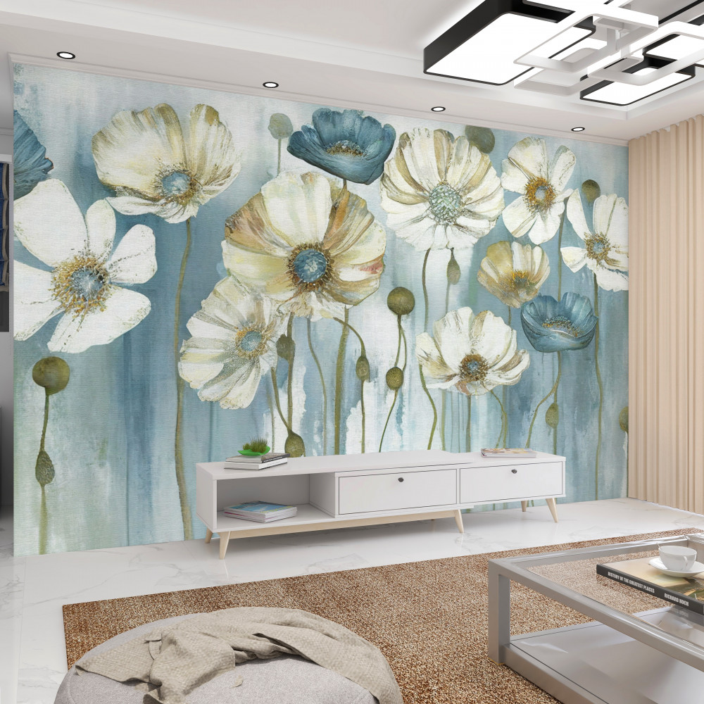 Fototapeta smukłe kolorowe maki