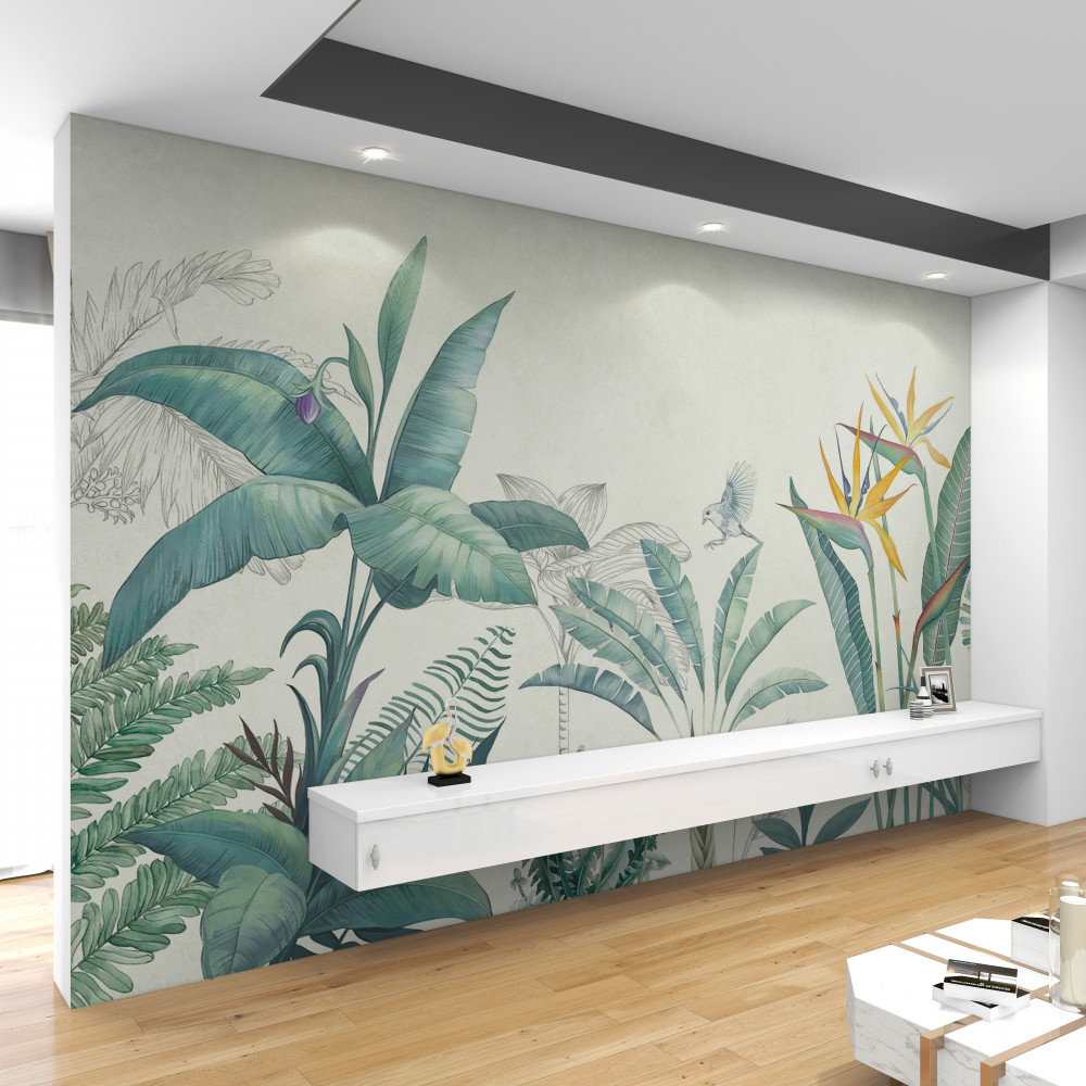 Fototapeta zielona roślinność dżungli