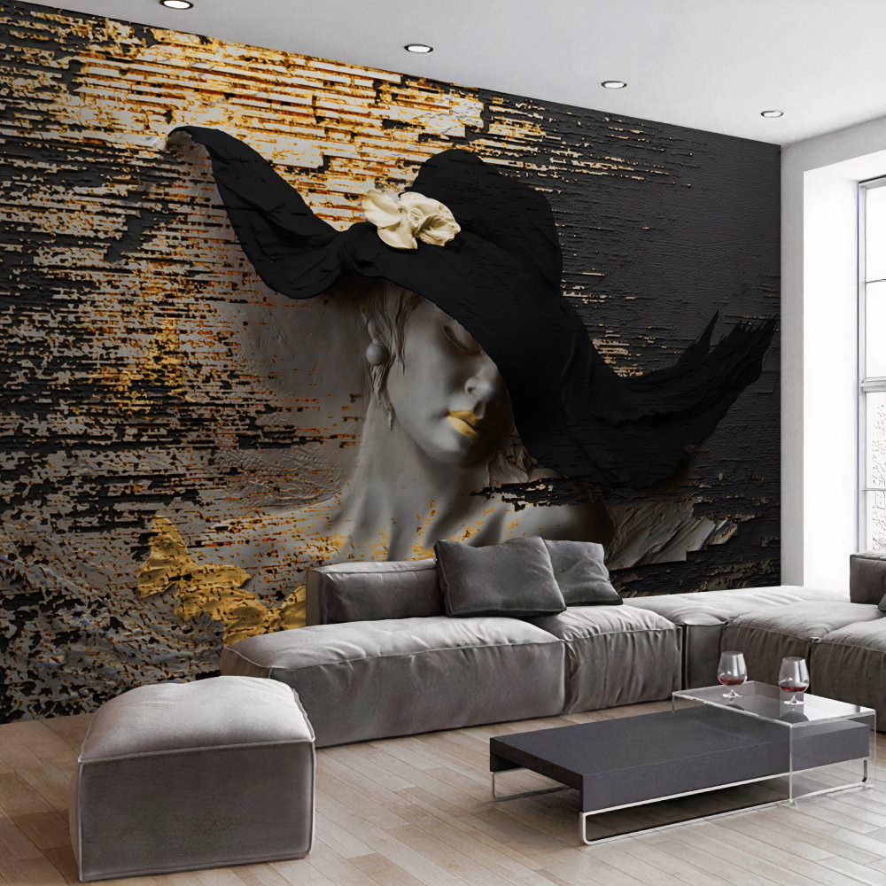 Fototapeta dziewczyna z czapką z kwiatami