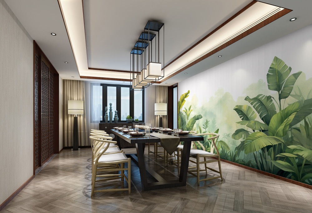 Fototapeta poranek w tropikalnej dżungli