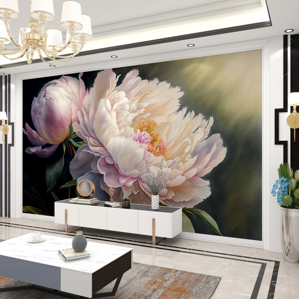 Fototapeta duży delikatny różowy pączek