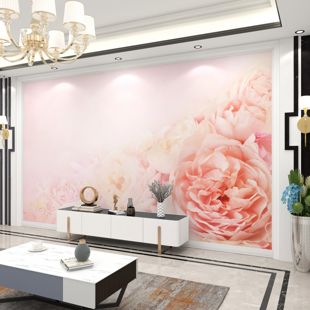 Fototapeta delikatne różowe pąki róż