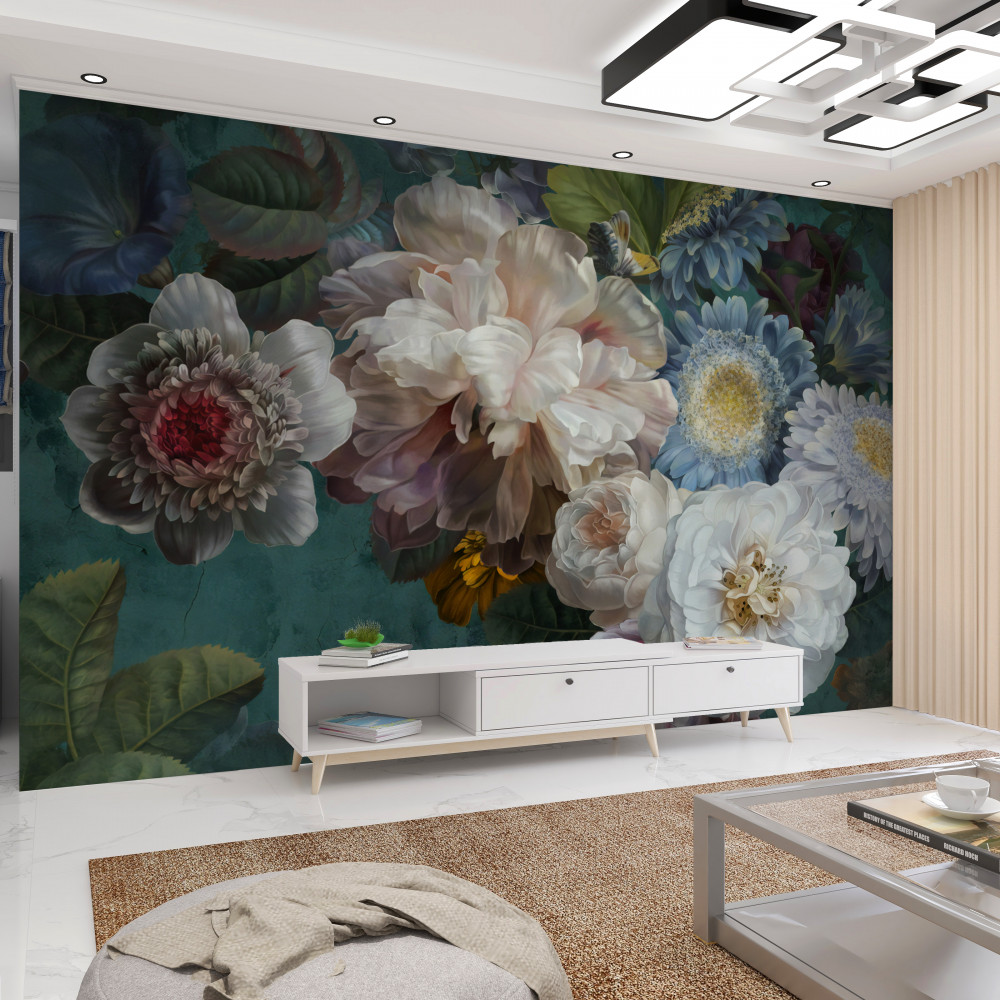 Fototapeta bukiet pięknych i delikatnych kwiatów