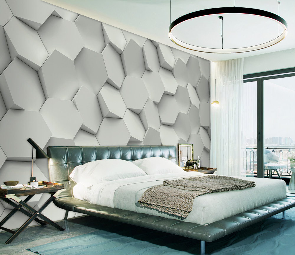 Fototapeta sześciokąty obracały się w różnych kierunkach