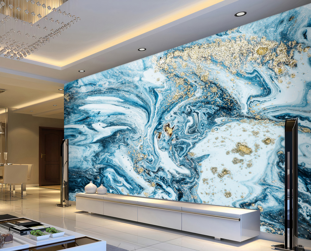 Fototapeta turkusowo-niebieski płyn