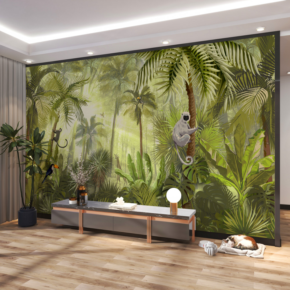 Fototapeta mglisty poranek w tropikach