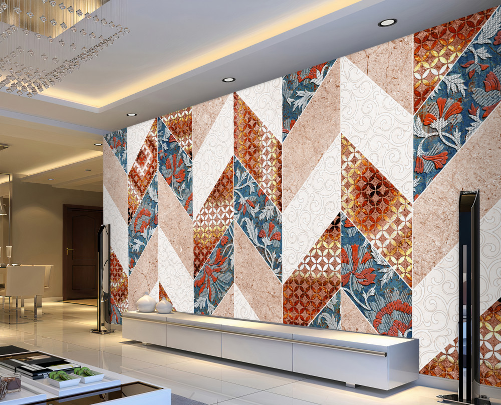 Fototapeta lekkie geometryczne kształty nawet w odbiciu