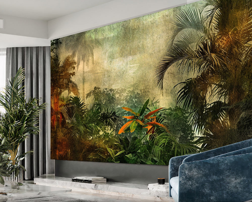 Fototapeta obfitość roślinności dżungli