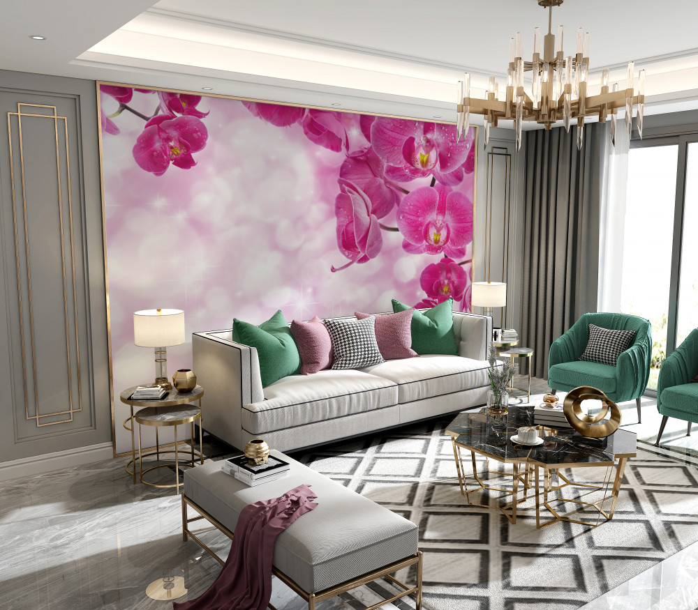 Fototapeta delikatna liliowa orchidea