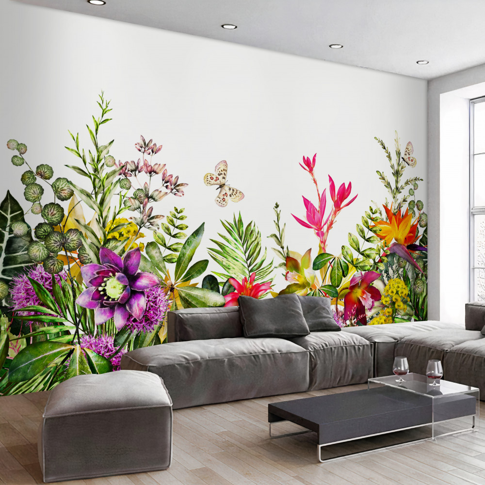 Fototapeta jasne letnie rośliny tropikalne