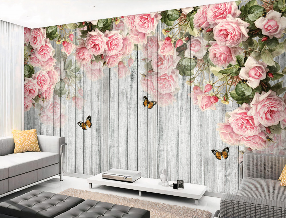 Fototapeta zwisają luksusowe różowe róże