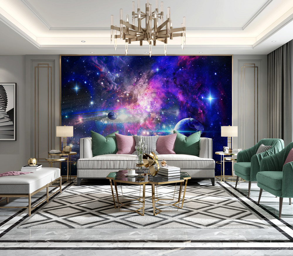 Fototapeta galaktyki i planety