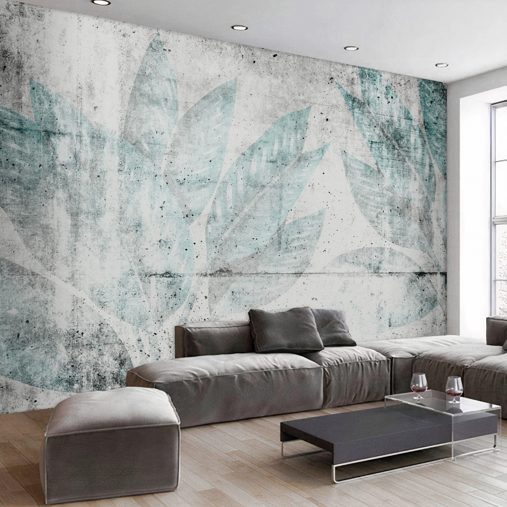 Fototapeta nadruki z dużymi jesiennymi liśćmi