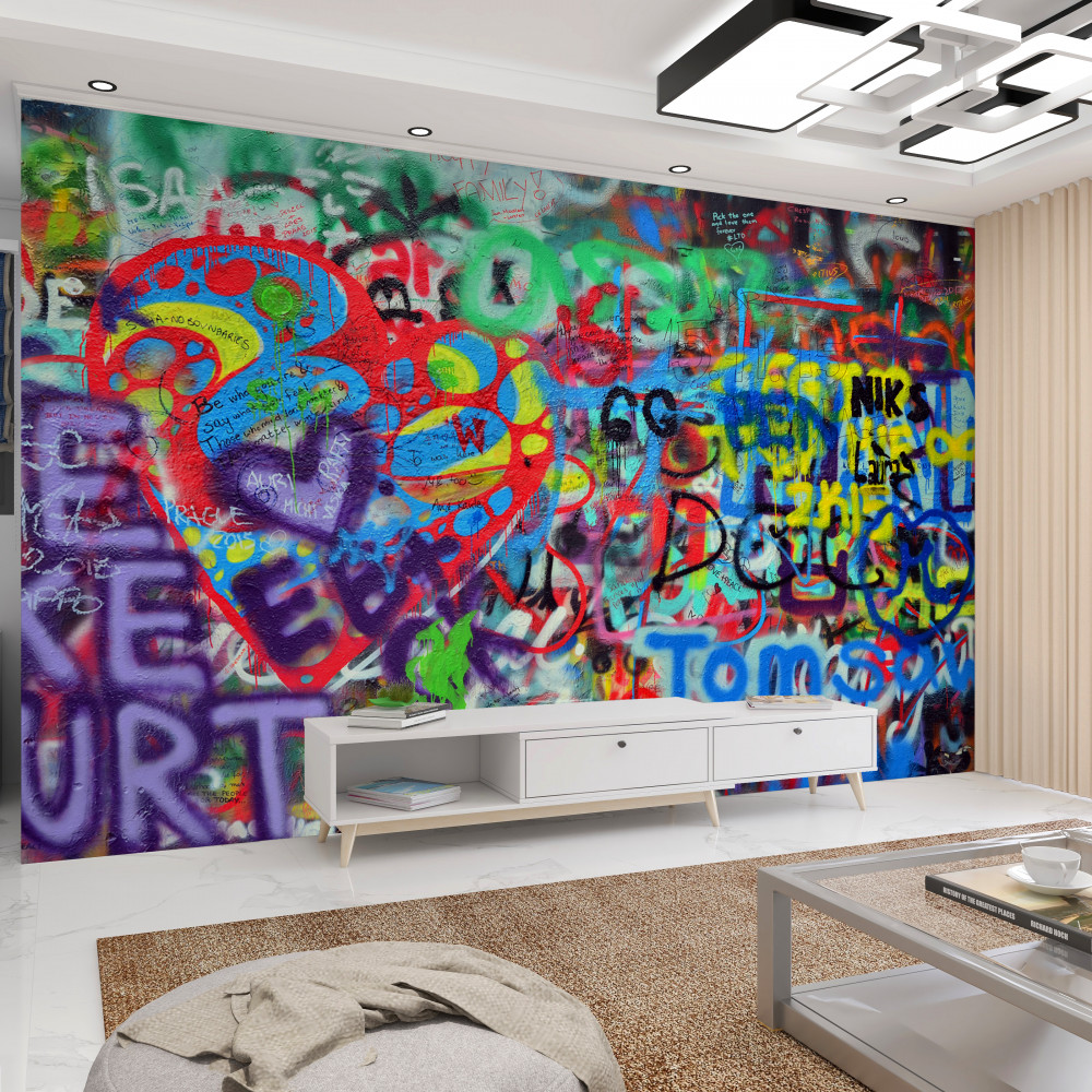 Fototapeta napisy graffiti na ścianie