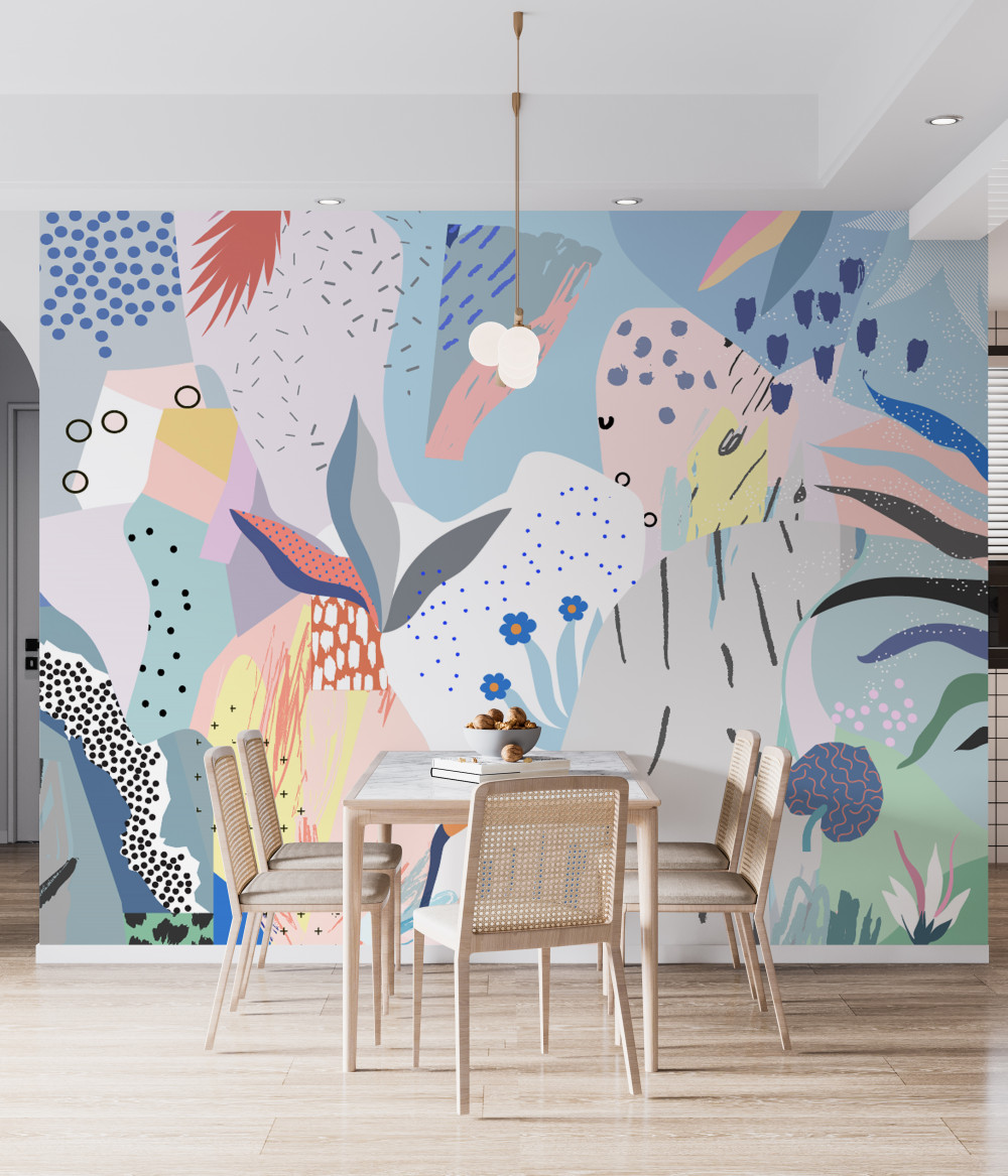 Fototapeta abstrakcyjny las deszczowy