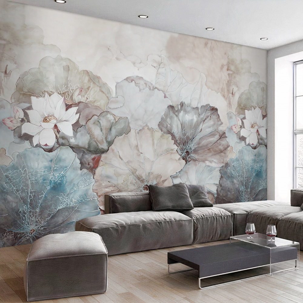 Fototapeta tropikalne liście podczas deszczu