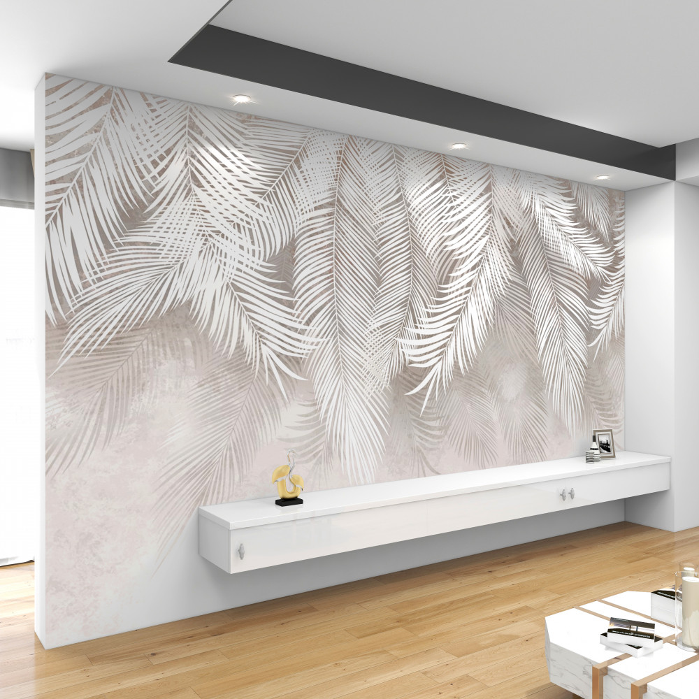 Fototapeta jasnoszare liście zwisają