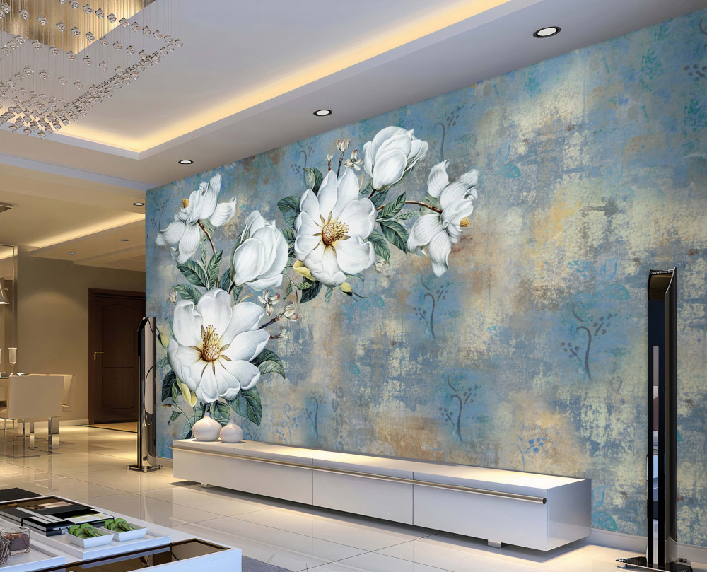 Fototapeta pąki białej lilii na wodzie