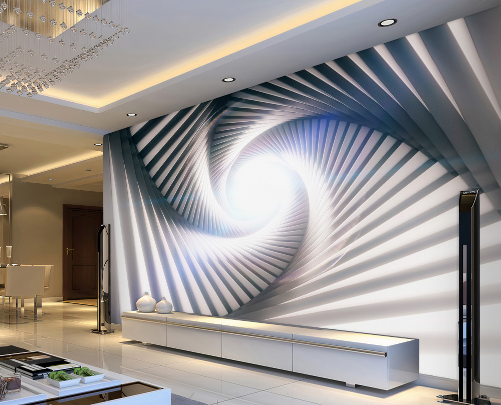 Fototapeta rozszerzający się szary lejek