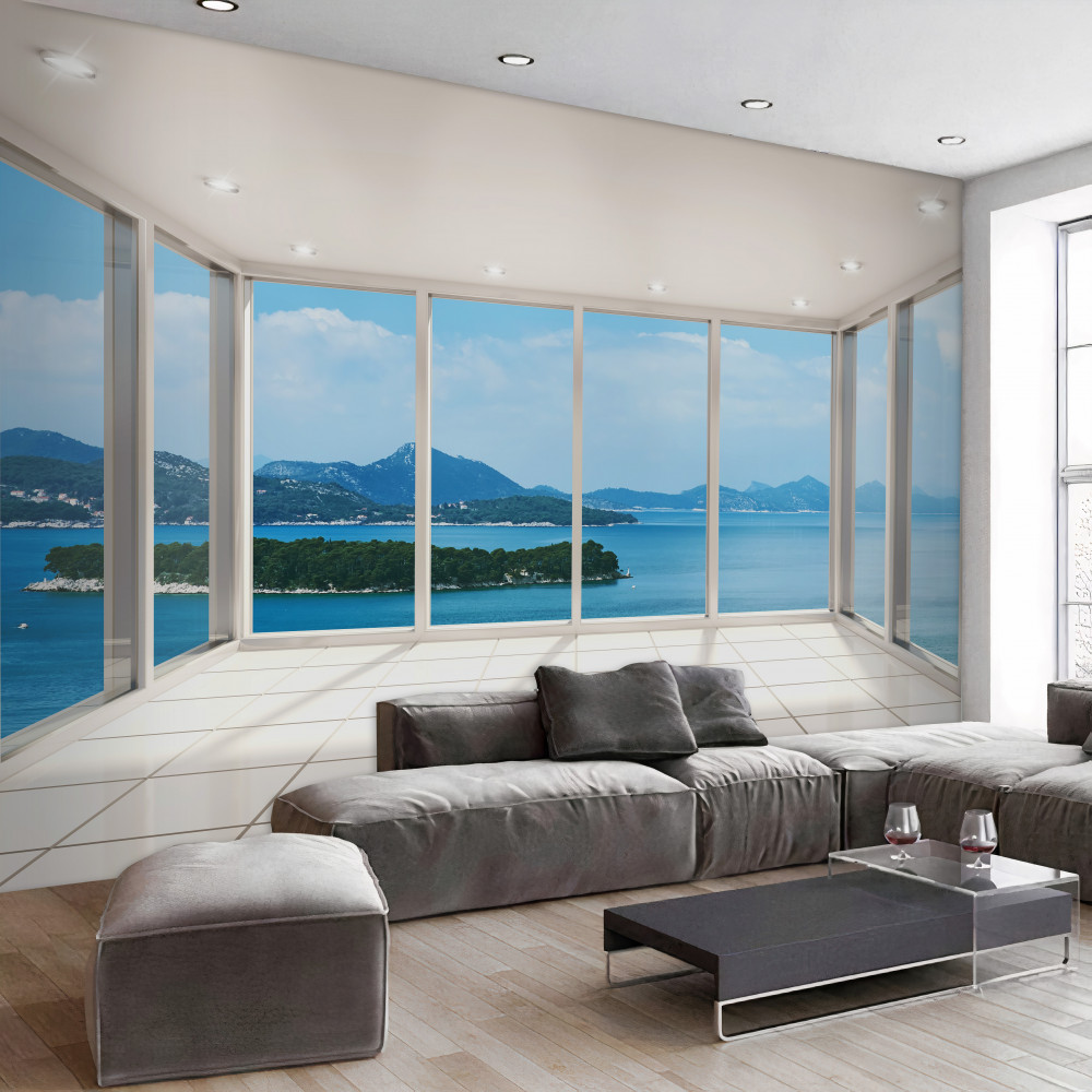 Fototapeta panoramiczny widok na ocean