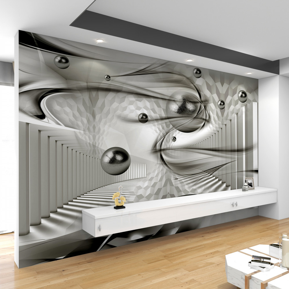 Fototapeta szara inna geometria