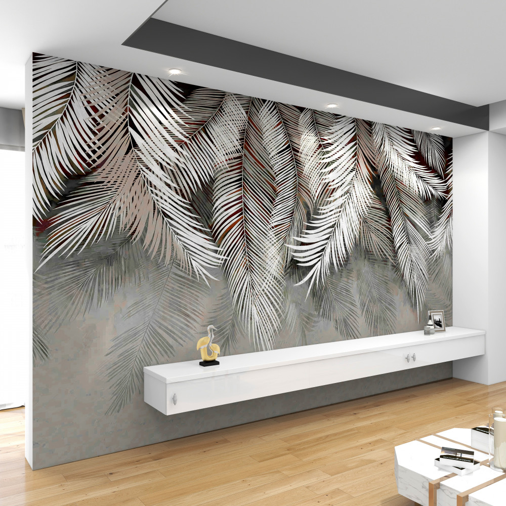 Fototapeta ogromne białe pióra