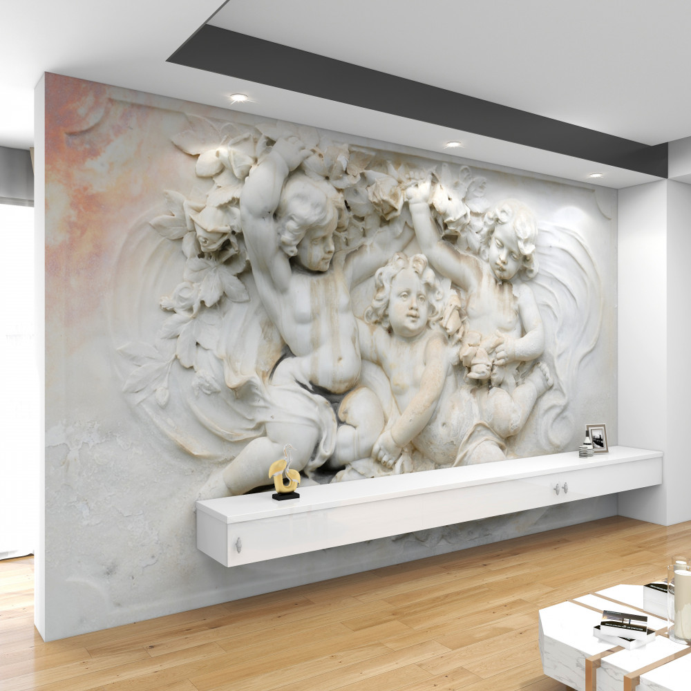 Fototapeta kamienna rzeźba aniołów