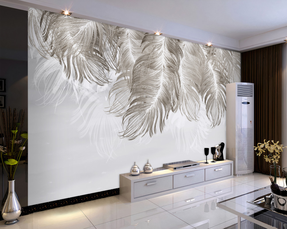 Fototapeta zwisające zwiewne pióra